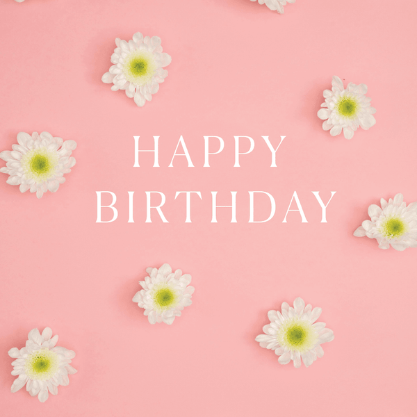 Happy Birthday Flowers Greeting Card View