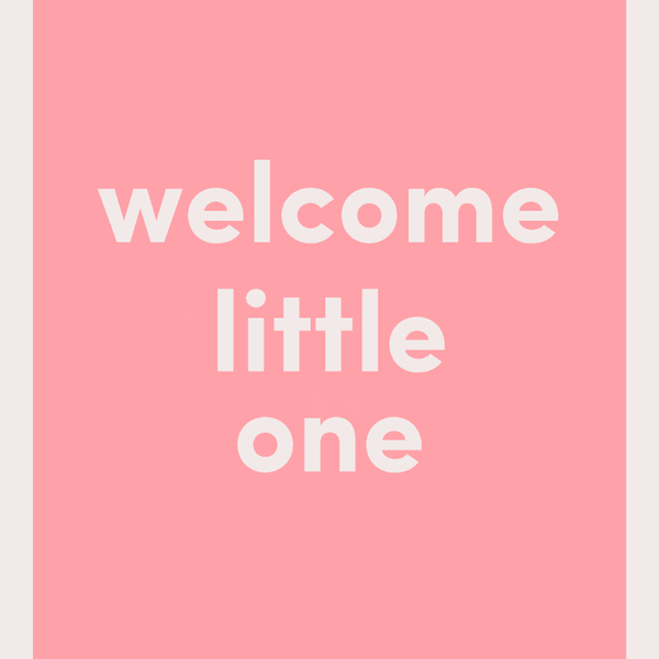 Welcome Little One Greeting Card View