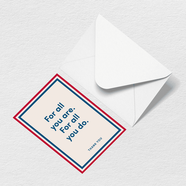 Thank You For All You Do Greeting Card View