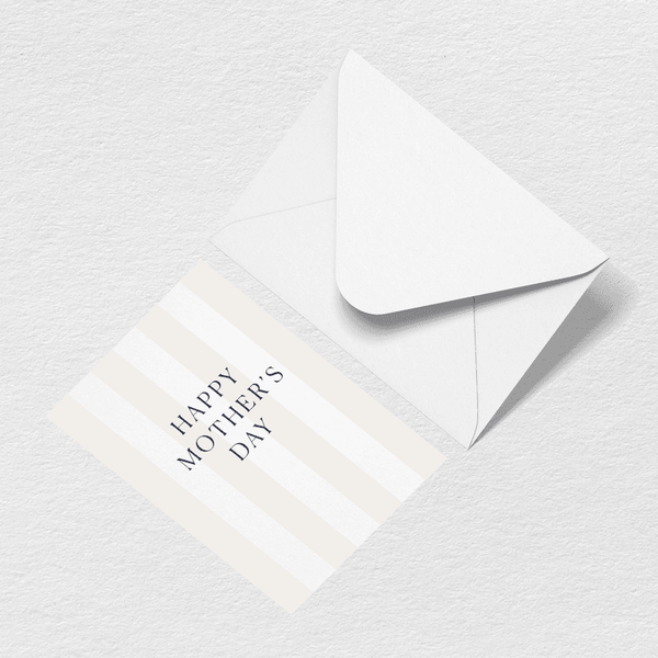 Mother's Day Stripes Greeting Card View