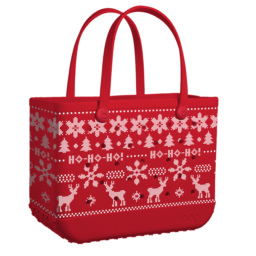 Large/Extra Large Bogg® Bag - Ugly Sweater - Red. 01
