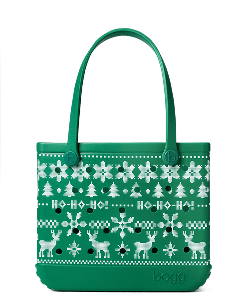 Medium Bogg® Bag - Ugly Sweater - Green. 01
