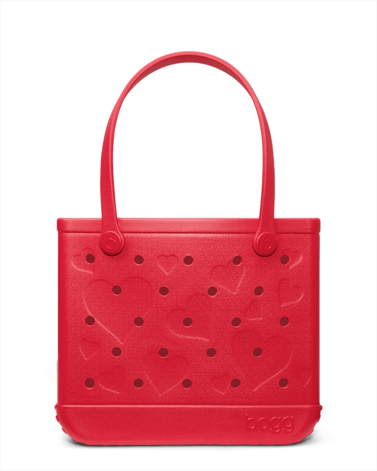 Medium Bogg Bag - Conversation Hearts Bright Red. 01