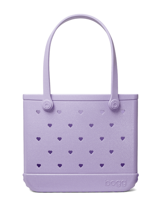 Medium Bogg Bag - Heart Shimmer Lilac. 01