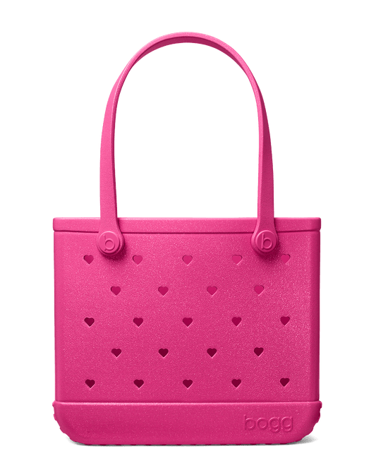 Medium Bogg Bag - Heart Shimmer Haute Pink. 01