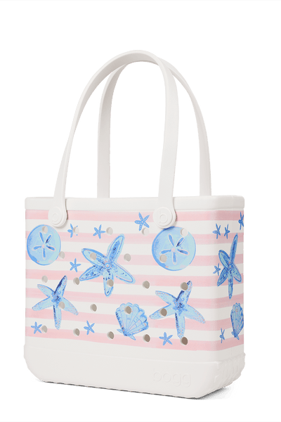 Baby Bogg Bag - Pink Stripes & Blue Shells View 2
