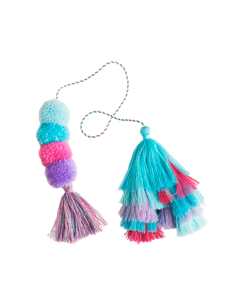 Bogg® Bag Bauble - Cotton Candy Double Tassel. 01
