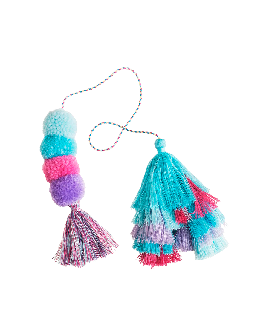 Bogg® Bag Bauble - Cotton Candy Double Tassel. 01
