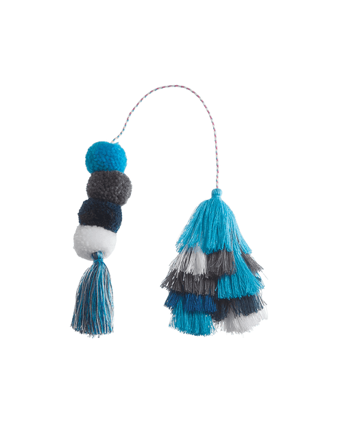 Bogg® Bag Bauble - Ocean Double Tassel. 01
