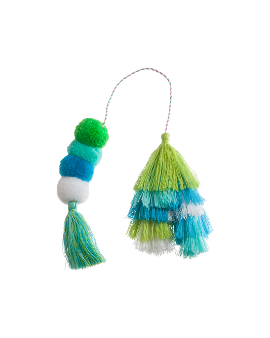 Bogg Bag Bauble - Seaweed Double Tassel. 01