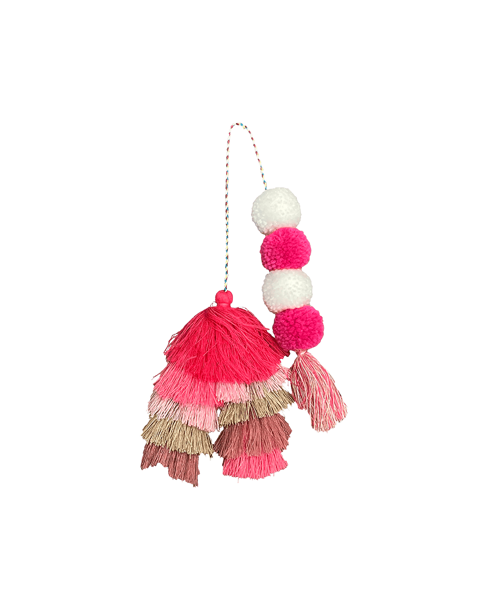 Bogg® Bag Bauble - Straw Market Double Tassel