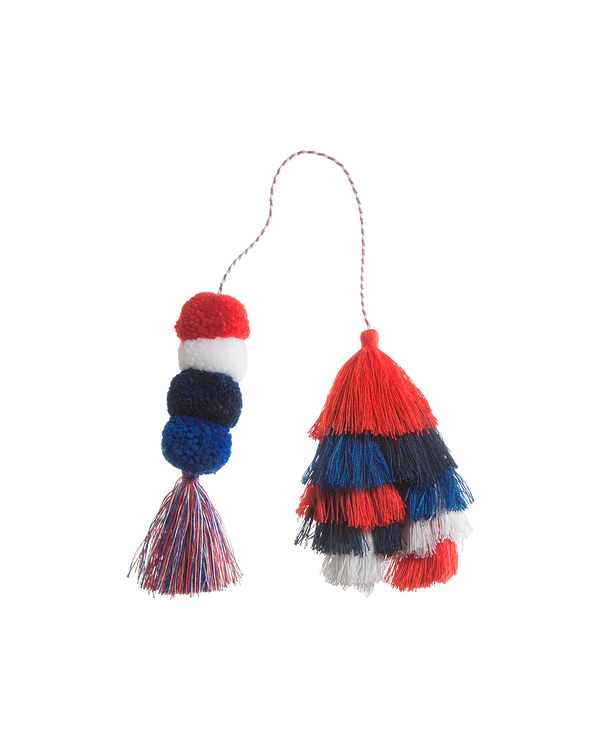 Bogg Bag Bauble - Usa Double Tassel