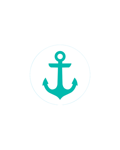 Bogg® Bit  - Turquoise Anchor