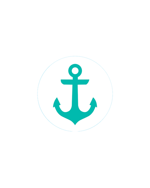 Bogg® Bit  - Turquoise Anchor. 01
