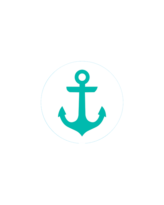 Bogg® Bit  - Turquoise Anchor. 01