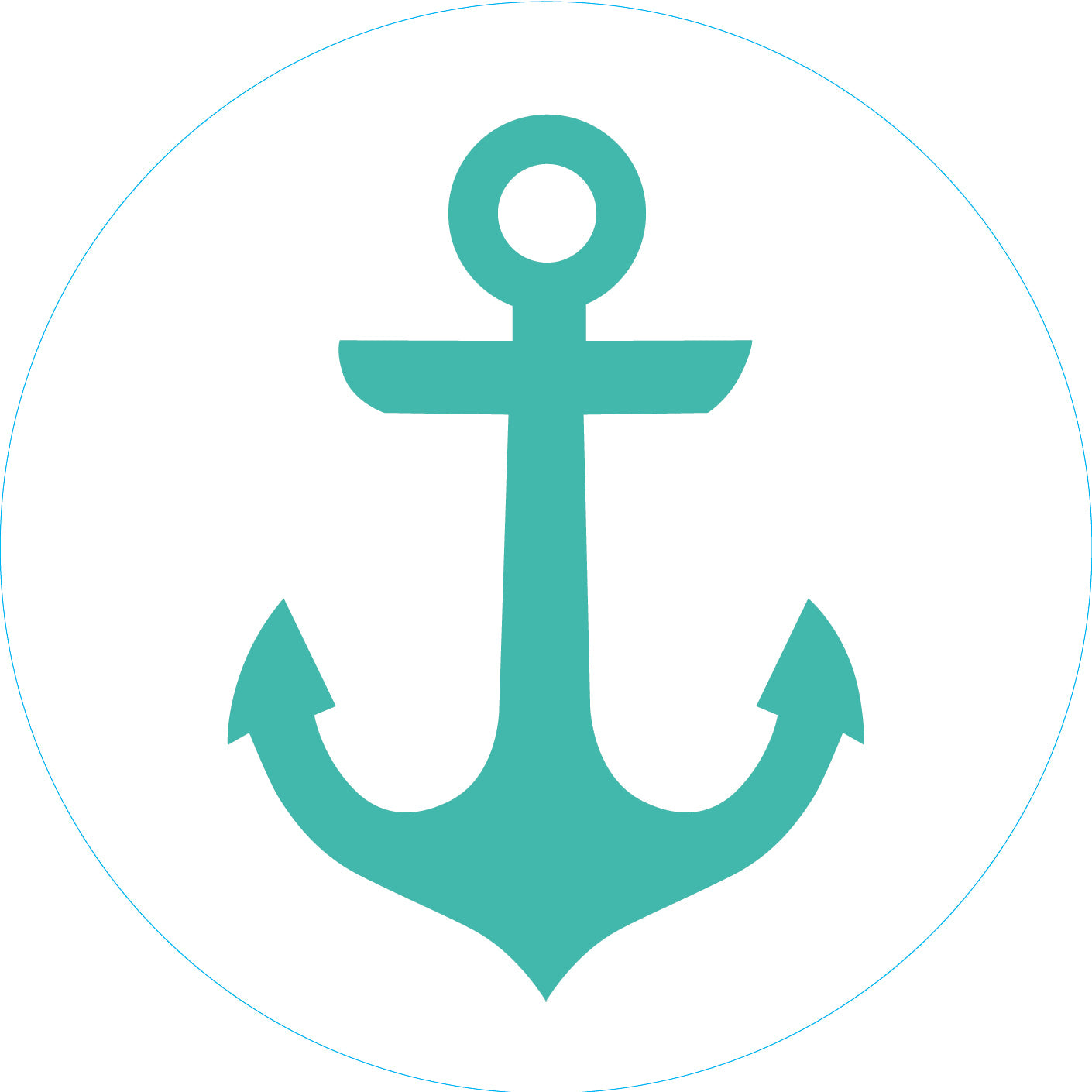 Bogg® Bit  - Turquoise Anchor