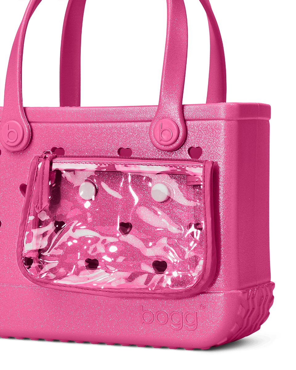 Bitty Bogg® Bag - Heart Shimmer haute PINK