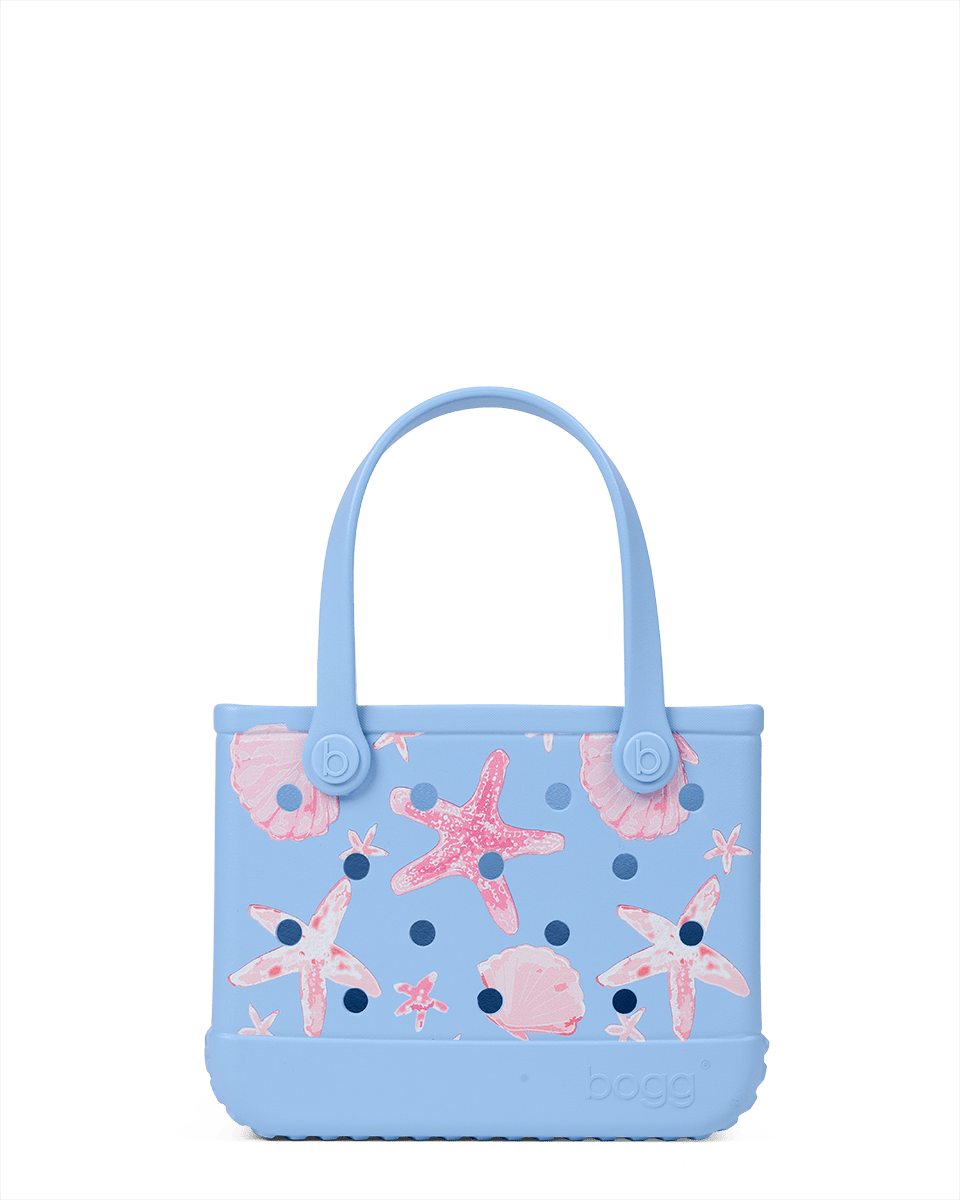 Bitty Bogg Bag - Carolina Blue Shells and Starfish View 
