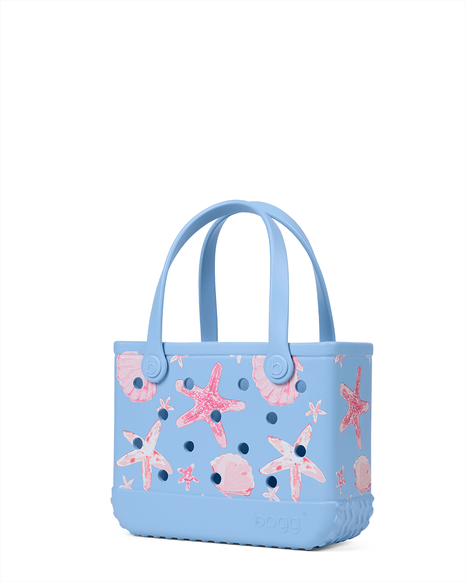 Bitty Bogg Bag - Carolina Blue Shells and Starfish View 
