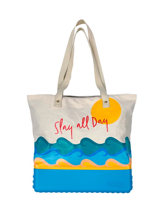 Bogg® Printed Canvas Tote - Slay All Day. 01