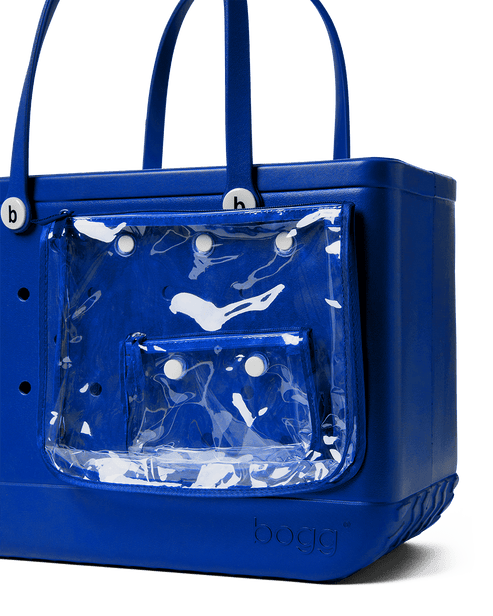 Blue transparent bag hotsell