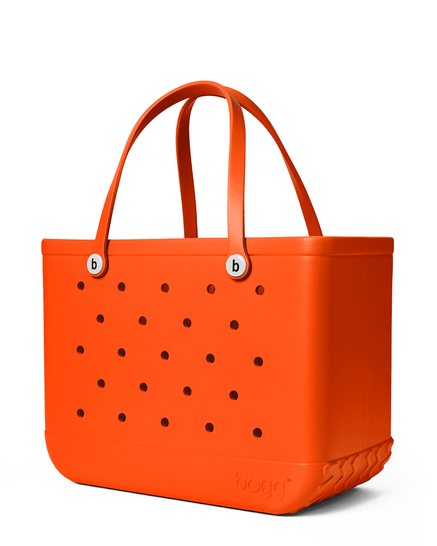 Orange tote bag best sale