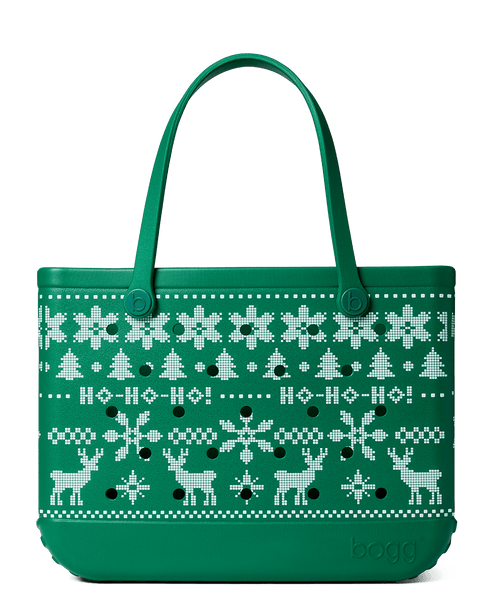 Large/Extra Large Bogg® Bag - Ugly Sweater - Green. 01
