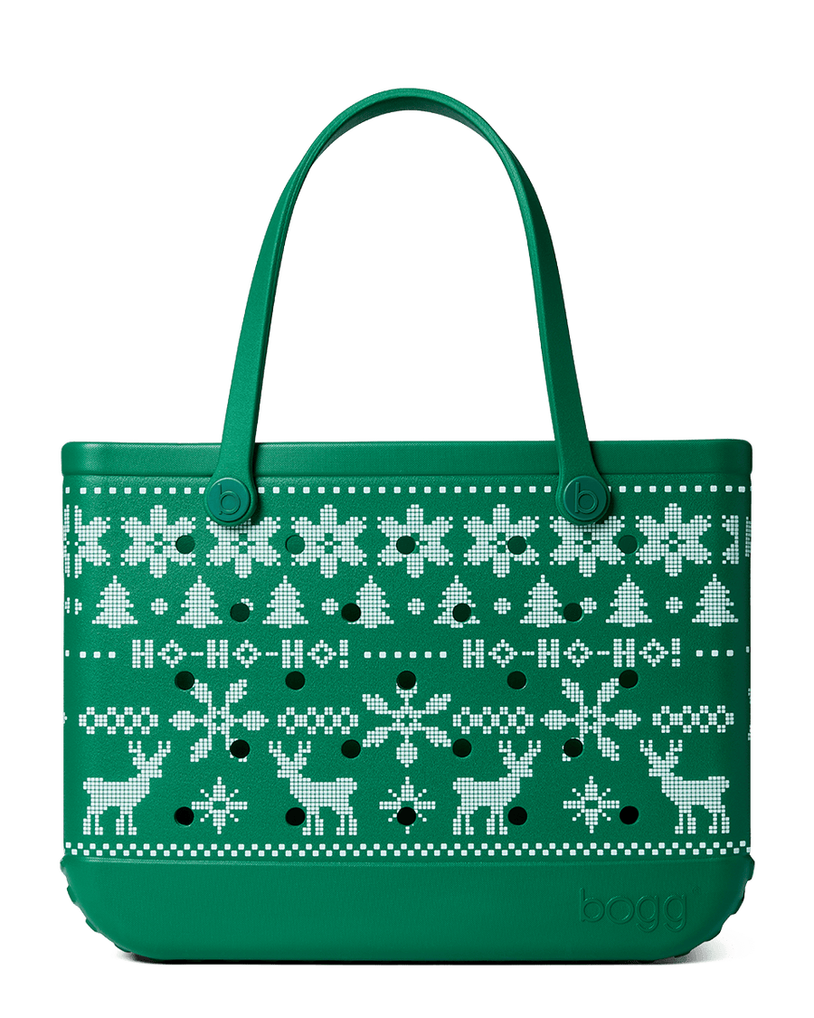 Large/Extra Large Bogg® Bag - Ugly Sweater - Green. 01
