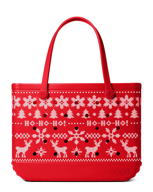 Large/Extra Large Bogg® Bag - Ugly Sweater - Red. 01