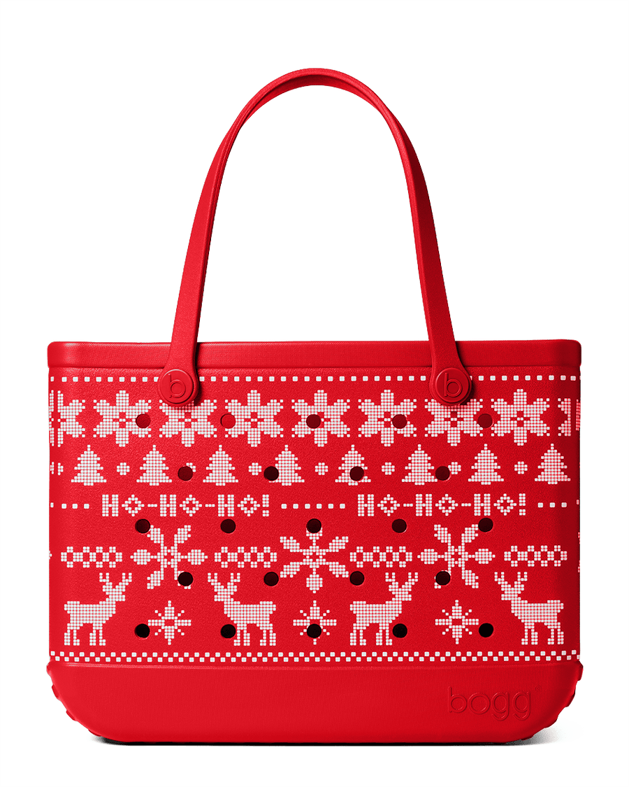 Large/Extra Large Bogg® Bag - Ugly Sweater - Red. 01
