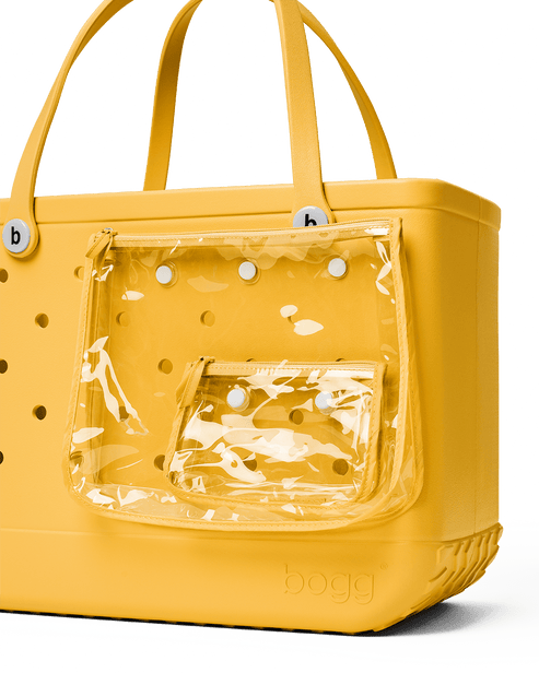 Yellow transparent bag sale