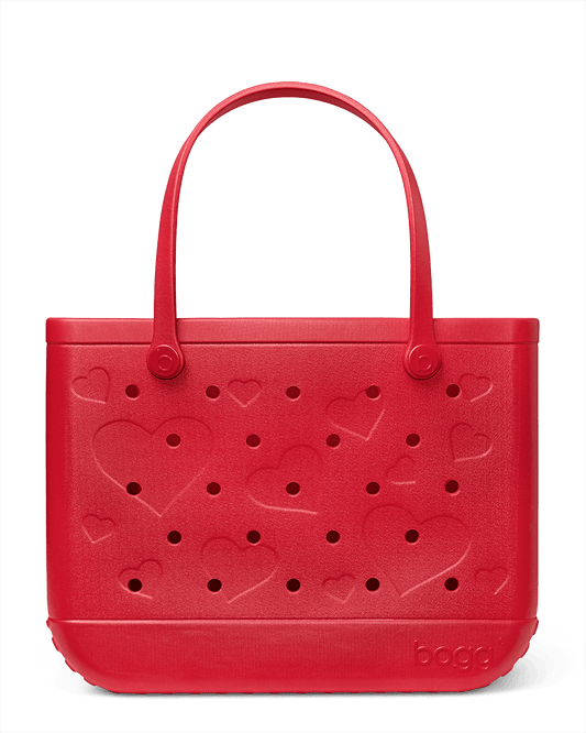 Large/Extra Large Bogg® Bag - Conversation Hearts BRIGHT RED. 01