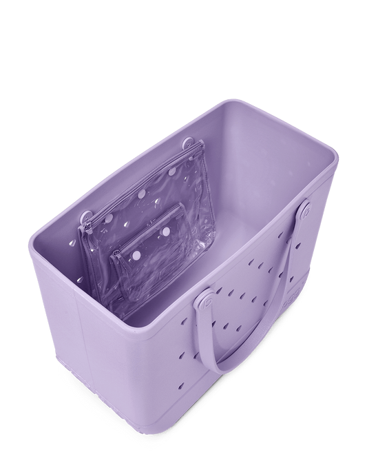 Large/Extra Large Bogg Bag - Heart Shimmer Lilac View 2