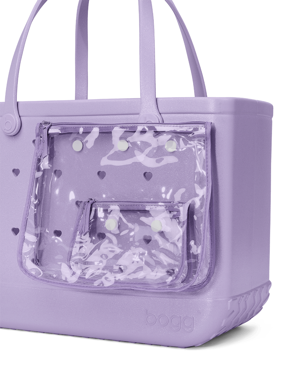 Original Bogg® Bag - Heart Shimmer LILAC