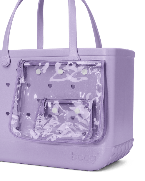 Large/Extra Large Bogg® Bag - Heart Shimmer LILAC. 05
