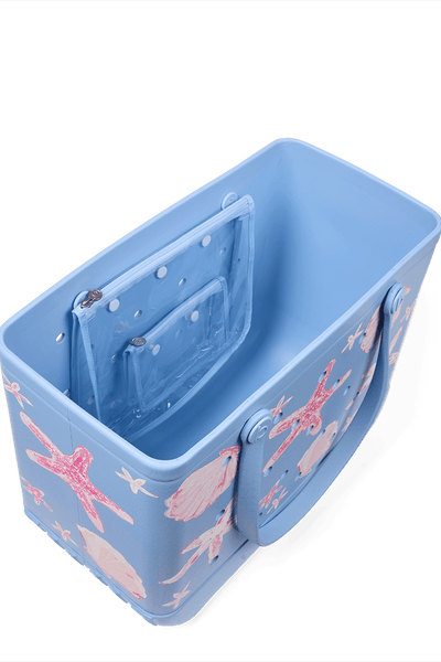 Original Bogg Bag - Carolina Blue Shells and Starfish View 3
