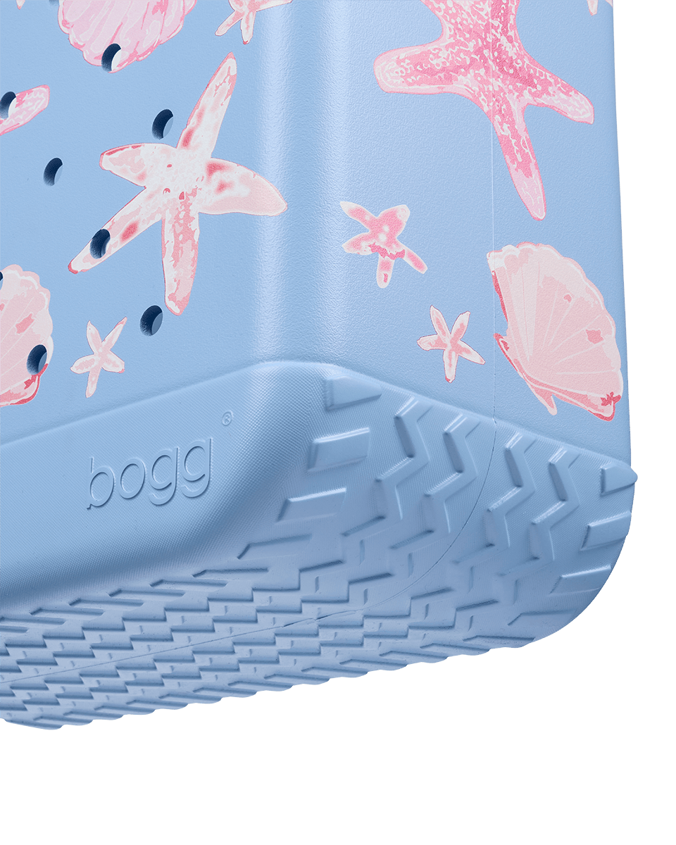 Original Bogg Bag - Carolina Blue Shells and Starfish View 
