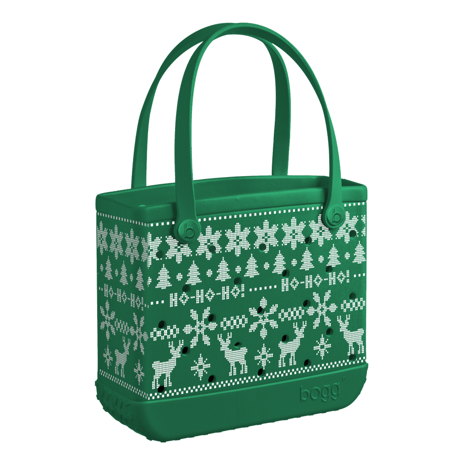 Medium Bogg® Bag - Ugly Sweater - Green. 01
