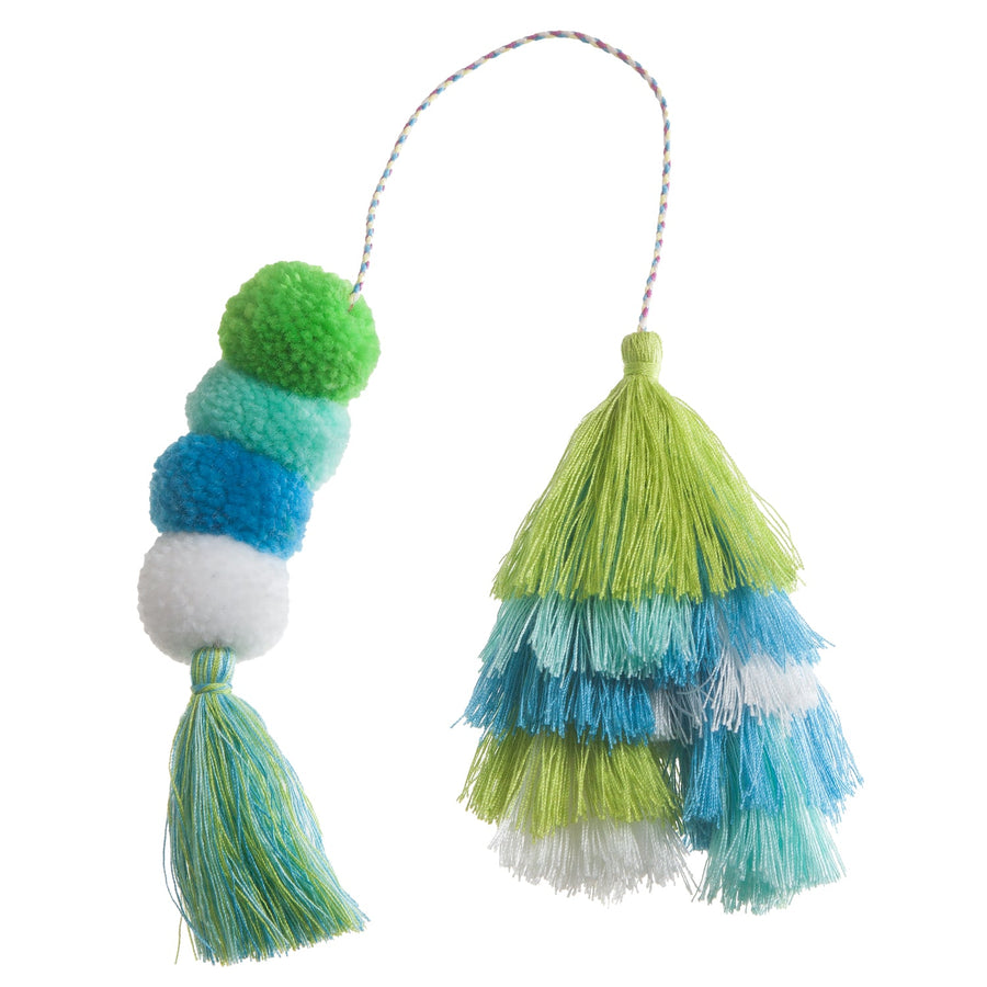 Bogg® Bag Bauble - Seaweed Double Tassel. 01
