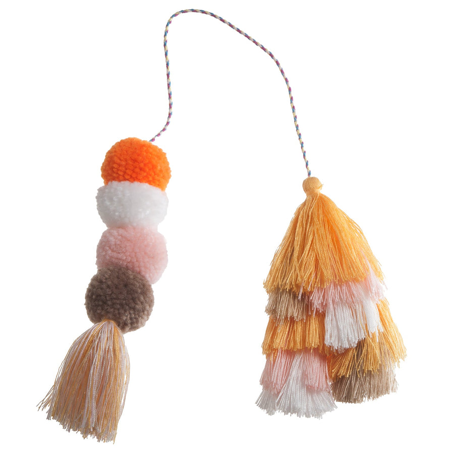 Bogg® Bag Bauble - Creamsicle Double Tassel. 01
