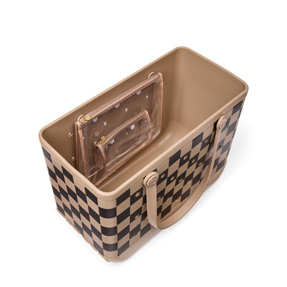 Original Bogg Bag - Checkered Camel/ Hot Cocoa