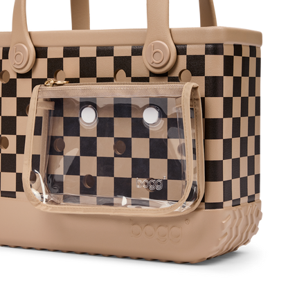 Bitty Bogg Bag - Checkered Camel/ Hot Cocoa