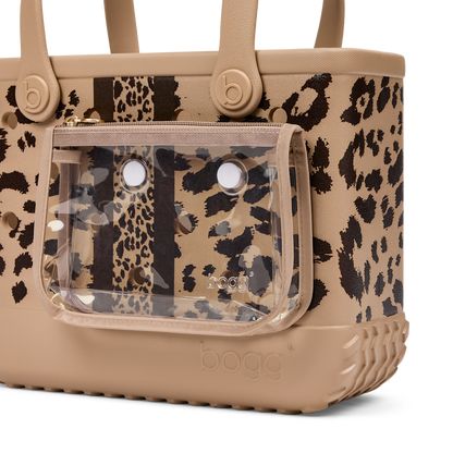 Bitty Bogg Bag - Camel/ Hot Cocoa Leopard Lux