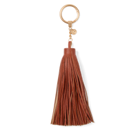 Bogg'd & Charmed  - Camel Leather Tassel