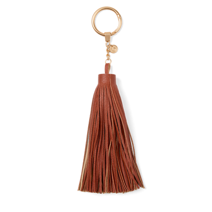 Bogg'd & Charmed  - Camel Leather Tassel