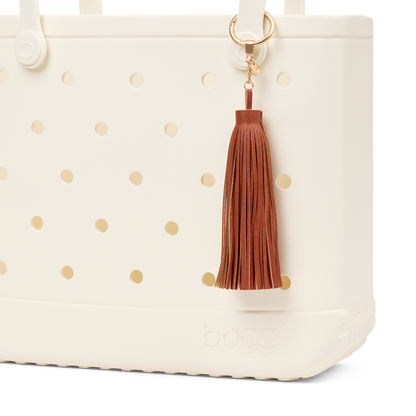 Bogg'd & Charmed  - Camel Leather Tassel