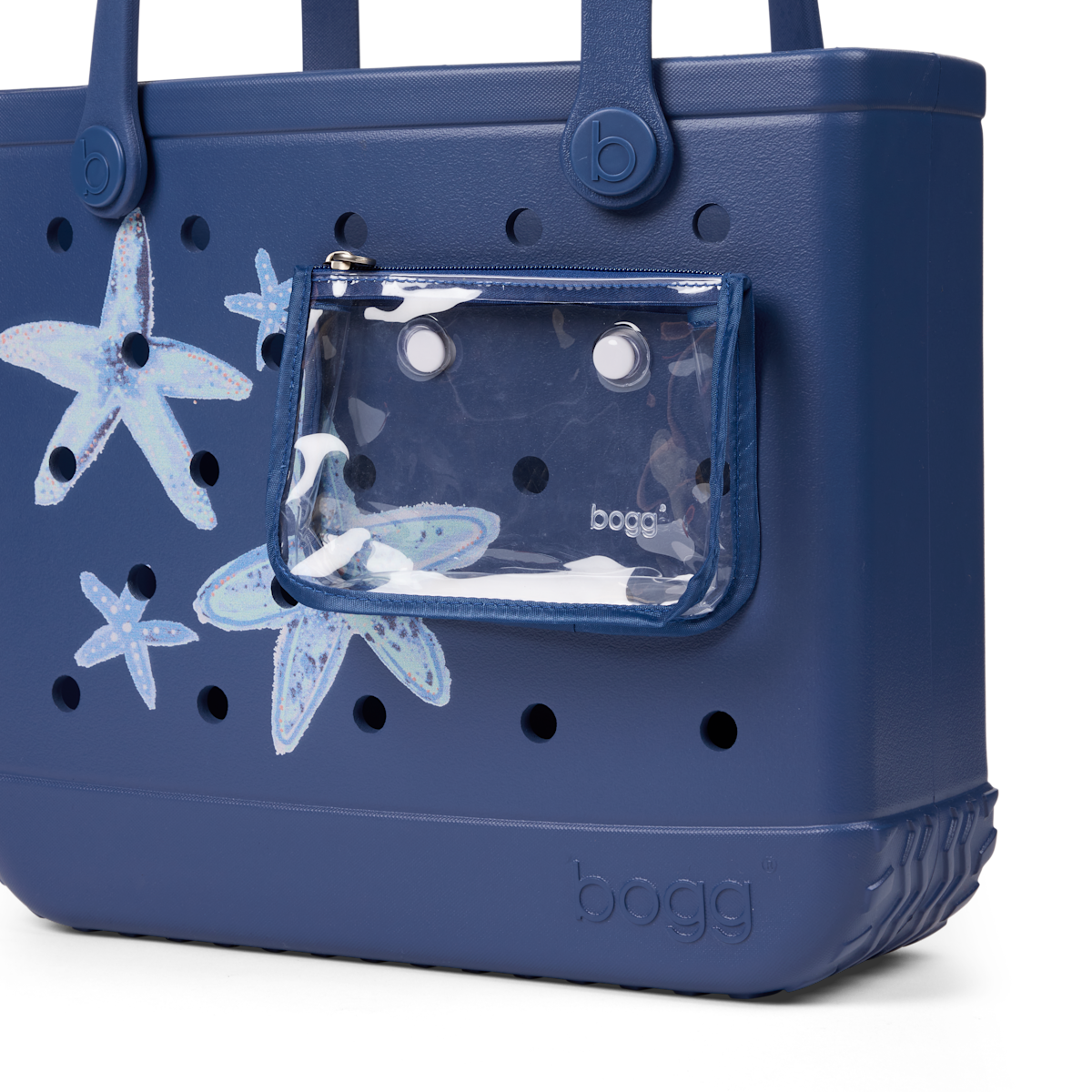 Baby Bogg Bag - Dark Blue Multi Starfish View 
