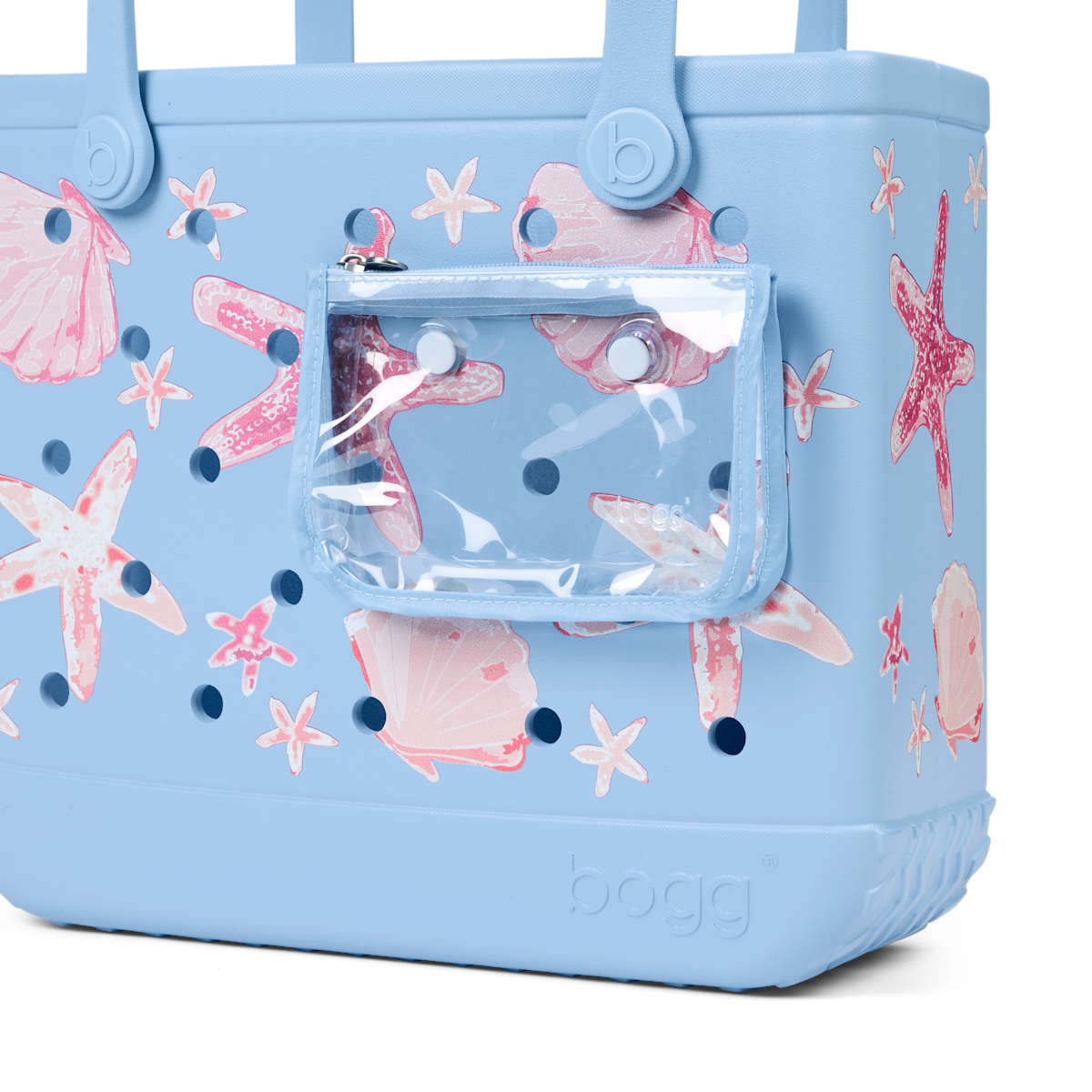 Baby Bogg Bag - Carolina Blue Shells and Starfish View 
