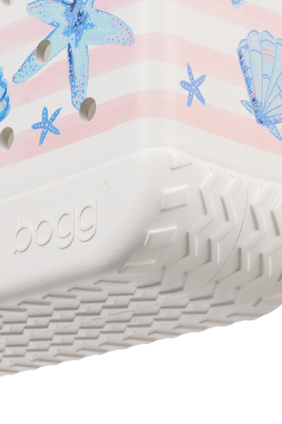 Baby Bogg Bag - Pink Stripes & Blue Shells View 4
