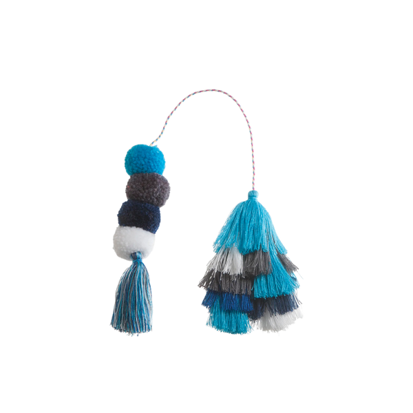 Bogg Bag Bauble - Ocean Double Tassel